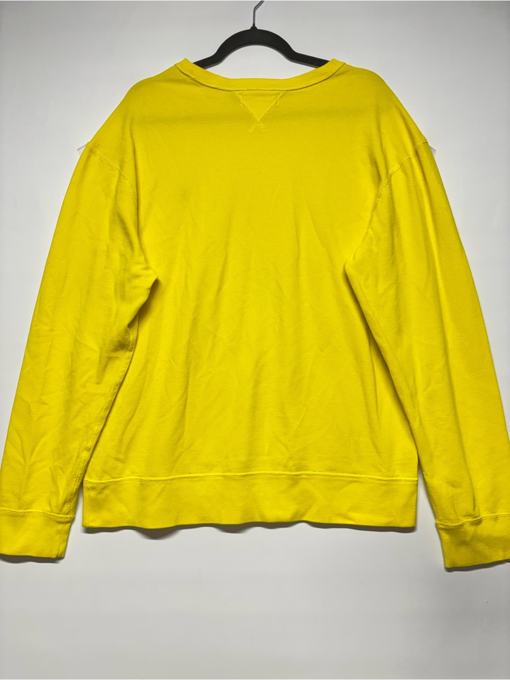 ✨Polo by Ralph Lauren Men’s Yellow Crewneck Sweatshirt Size XL - Picture 7 of 15